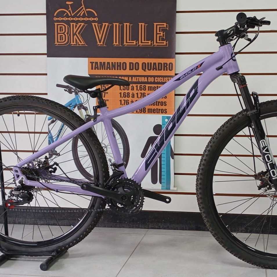 BICICLETA 29 ALUM 21V LILAS EVOLO