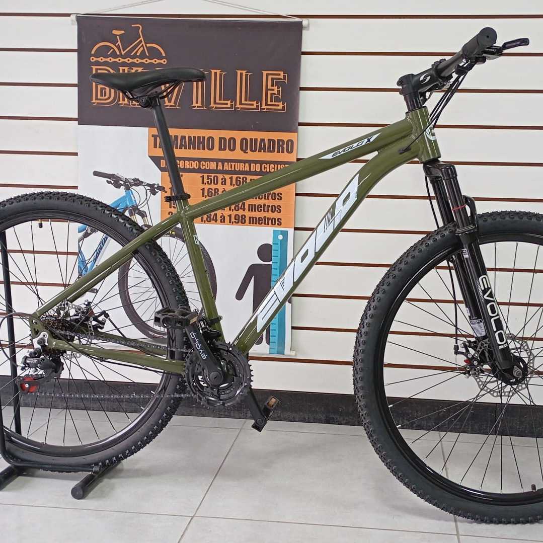 BICICLETA 29 ALUM 21V VERDE MILITAR EVOLO