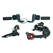 KIT CAMBIO MTB 21V ALAVANCA GRIP SHIFT + CAMBIO DIANT + CAMBIO TRAS INDEX - SKYNANO